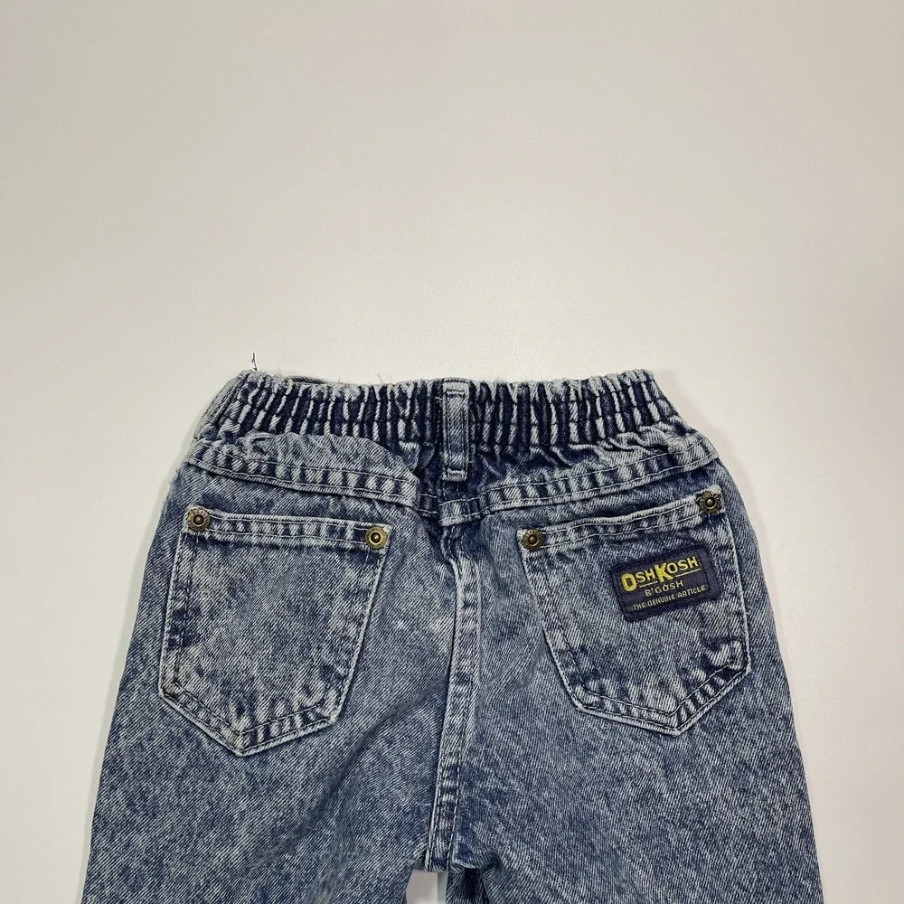 Vintage Oshkosh B Gosh Acid Wash Denim Jeans Size 4T‎
